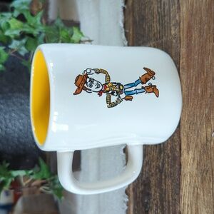 Rae Dunn Pixar Disney Toy Story Woody Graphic Cup Mug Coffee Tea Cowboy